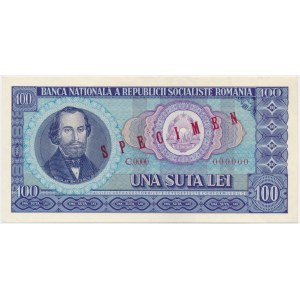 Romania, 100 Lei 1966 - SPECIMEN