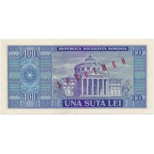 Romania, 100 Lei 1966 - SPECIMEN