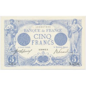 France, 5 Francs 1915