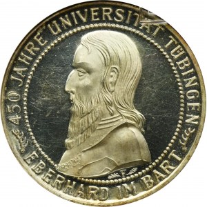 Germany, Weimar Republic, 5 Mark Stuttgart 1927 F - 450 Years of the University of Tübingen