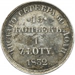 15 kopecks = 1 zloty Petersburg 1832 - RARE