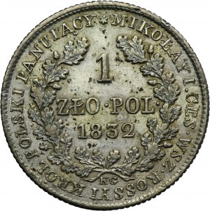 Kingdom of Poland, 1 zloty Warsaw 1832 KG