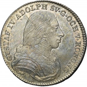 Sweden, Gustav IV Adolf,, 1/6 Riksdaler Stockholm 1803 OL