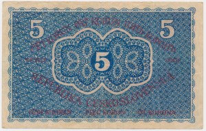 Czechoslovakia, 5 Korun 1919