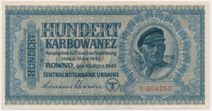 Ukraine, 100 Karbovanez 1942