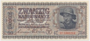 Ukraine, 20 Karbovanez 1942