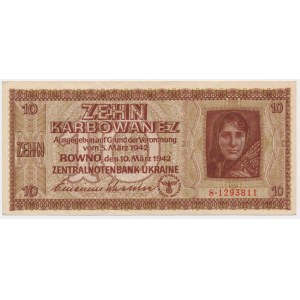 Ukraine, 10 Karbovanez 1942