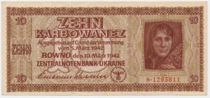 Ukraine, 10 Karbovanez 1942