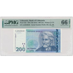 Lithuania, 200 Litu 1997 - PMG 66 EPQ