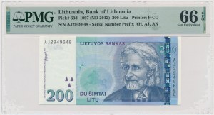 Lithuania, 200 Litu 1997 - PMG 66 EPQ