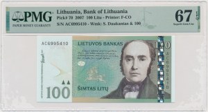 Lithuania, 100 Litu 2007 - PMG 67 EPQ