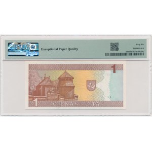 Lithuania, 1 Litas - AAB - PMG 66 EPQ