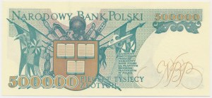 500.000 złotych 1990 - A - pierwsza seria - RZADKA
