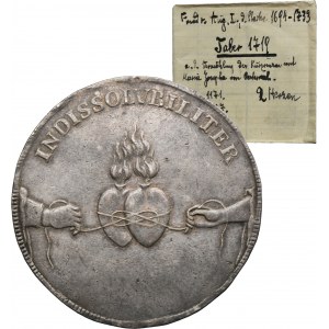 August II the Strong, Wedding Thaler Dresden 1719 IGS