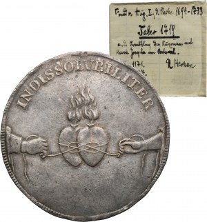 August II the Strong, Wedding Thaler Dresden 1719 IGS