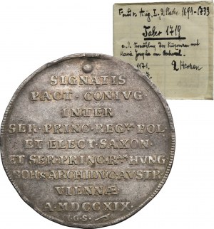 August II the Strong, Wedding Thaler Dresden 1719 IGS