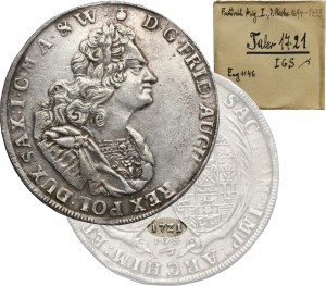 Augustus II the Strong, Thaler Dresden 1721 IGS - RARE