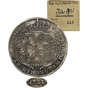 Augustus II the Strong, Thaler Dresden 1731 IGS - RARE