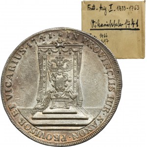 August III of Poland, Vicariate Thaler Dresden 1741