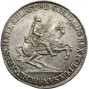August III of Poland, 1/2 Vicariate Thaler Dresden 1741
