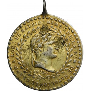 France, Napoleon Bonaparte, Medal of the Masonic Lodge of Madrid 1811 - VERY RARE