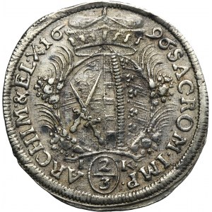 Germany, Electorate of Saxony, Friedrich August I, 2/3 Thaler Dresden 1696 IK