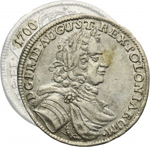 August II the Strong, 1/3 Thaler Dresden 1700 ILH - VERY RARE