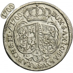 August II the Strong, 1/3 Thaler Dresden 1700 ILH - VERY RARE