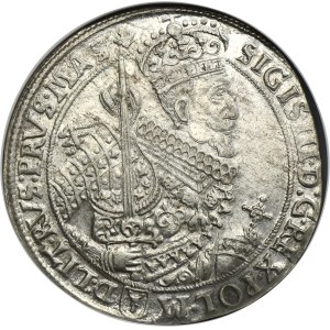 Sigismund III Vasa, Thaler Bromberg 1628 II - NGC MS61 - RARE