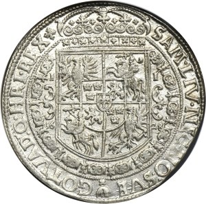 Sigismund III Vasa, Thaler Bromberg 1628 II - NGC MS61 - RARE