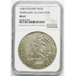 Ladislaus IV of Poland, Thaler Thorn 1638 II - NGC MS61