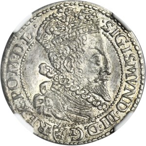 Sigismund III Vasa, 6 Groschen Merienburg 1599 - NGC MS62