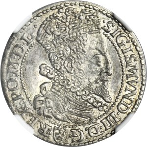 Sigismund III Vasa, 6 Groschen Merienburg 1599 - NGC MS62