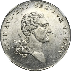 Duchy of Warsaw, Thaler Warsaw 1814 IB - NGC MS62