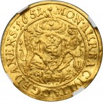 John II Casimir, Ducat Danzig 1651 GR - NGC AU DETAILS