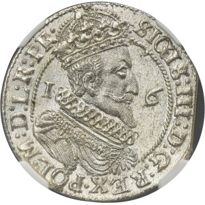 Sigismund III Vasa, 1/4 Thaler Danzig 1624/3 - PR• - NGC MS65