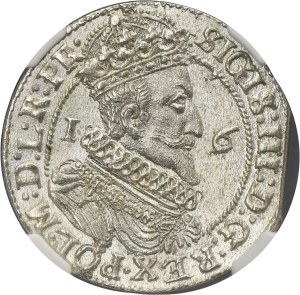 Sigismund III Vasa, 1/4 Thaler Danzig 1624/3 - PR• - NGC MS65