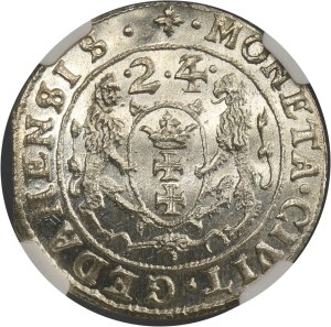 Sigismund III Vasa, 1/4 Thaler Danzig 1624/3 - PR• - NGC MS65
