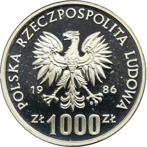 PRÓBA, 1.000 złotych 1986 Ochrona Środowiska Sowa