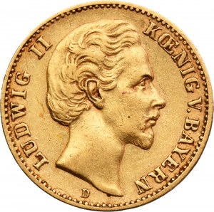 Germany, Kingdom of Bavaria, Ludwig II, 10 Mark Munich 1880 D
