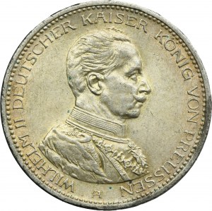 Germany, Kingdom of Prussia, Wilhelm II, 5 Mark Berlin 1913 A