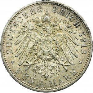 Niemcy, Królestwo Prus, Wilhelm II, 5 Marek Berlin 1913 A