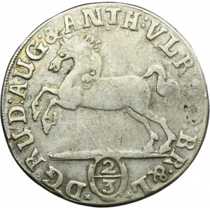 Germany, Principality of Brauschweig-Wolfenbüttel, Rudolph August and Anthony Ulrich, 24 Mariengroschen (2/3 Thaler) Braunschweig 1695 HCH