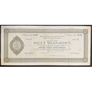5% Bilet Skarbowy, Serja III - 10.000 mkp 1922