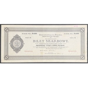 5% Bilet Skarbowy, Serja III - 50.000 mkp 1922