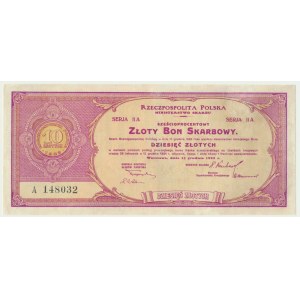 6% Złoty Bon Skarbowy, Seria IIA - 10 zł, 15.12.1923
