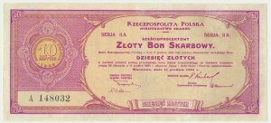 6% Gold Treasury Bond, Series IIA - 10 zloty, 15.12.1923
