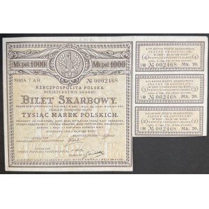 4% Bilet Skarbowy, Serja I AH - 1.000 mkp 1920