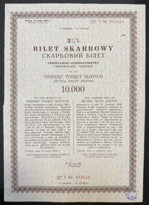 3.5% GG Tax Ticket, Letter Y, IX tranche - PLN 10,000