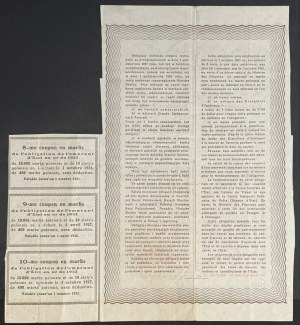 Emprunt de conversion à 8 % 1925, obligation de 10 livres